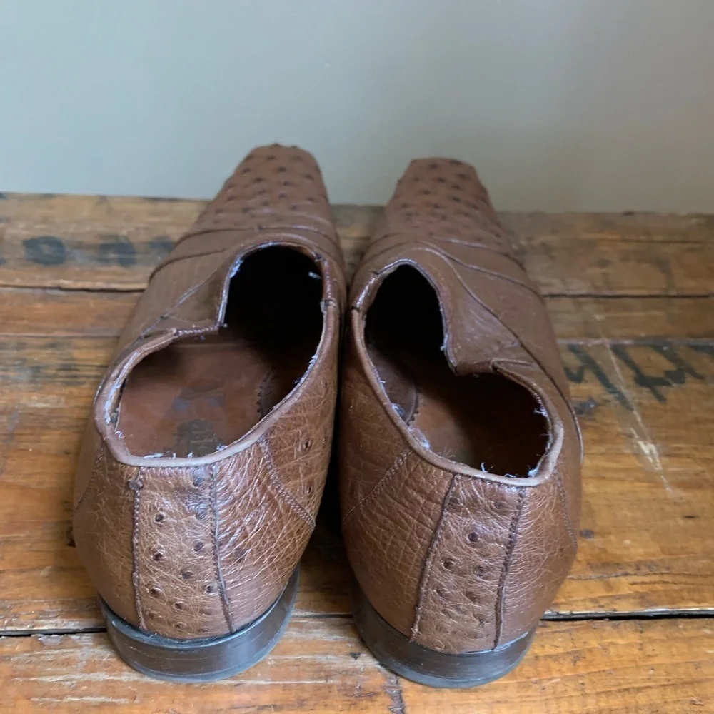 JE-VER real leather ostrich shoesMexico Size 28.5 US Men's size 10.5?